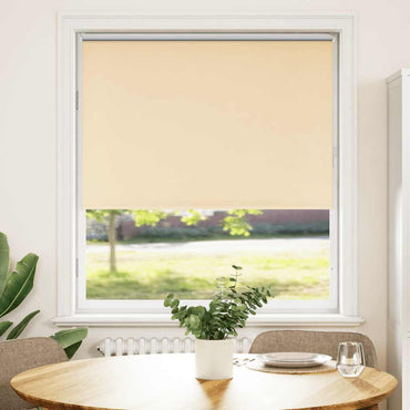 vidaXL Verdunkelungsrollo Beige 100x150cm Stoffbreite 95,7cm Polyester