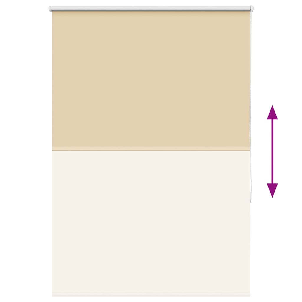 vidaXL Verdunkelungsrollo Beige 100x150cm Stoffbreite 95,7cm Polyester