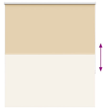 vidaXL Verdunkelungsrollo Beige 130x150 cm Stoffbreite 126,6 cm
