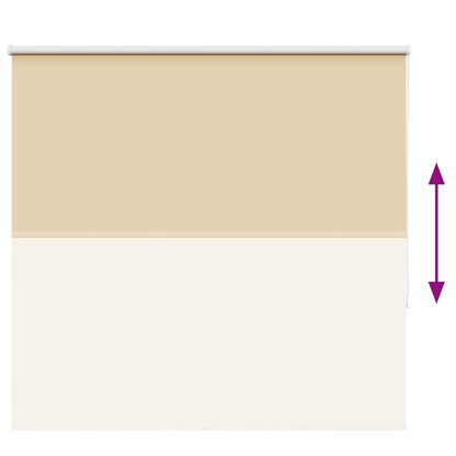 vidaXL Store occultant beige 145x150 cm Largeur du tissu 141,6 cm