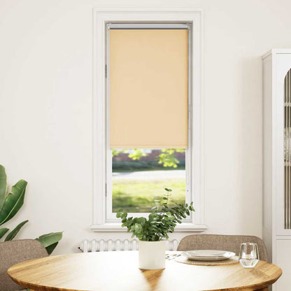 vidaXL Verdunkelungsrollo Beige 40x175cm Stoffbreite 35,7 cm Polyester