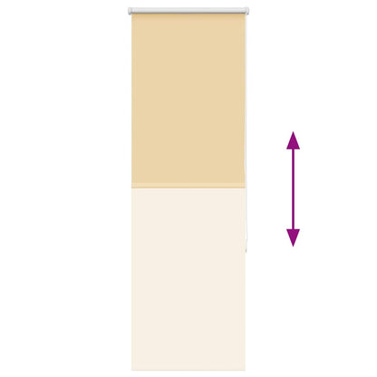 vidaXL Verdunkelungsrollo Beige 55x175cm Stoffbreite 50,7 cm Polyester