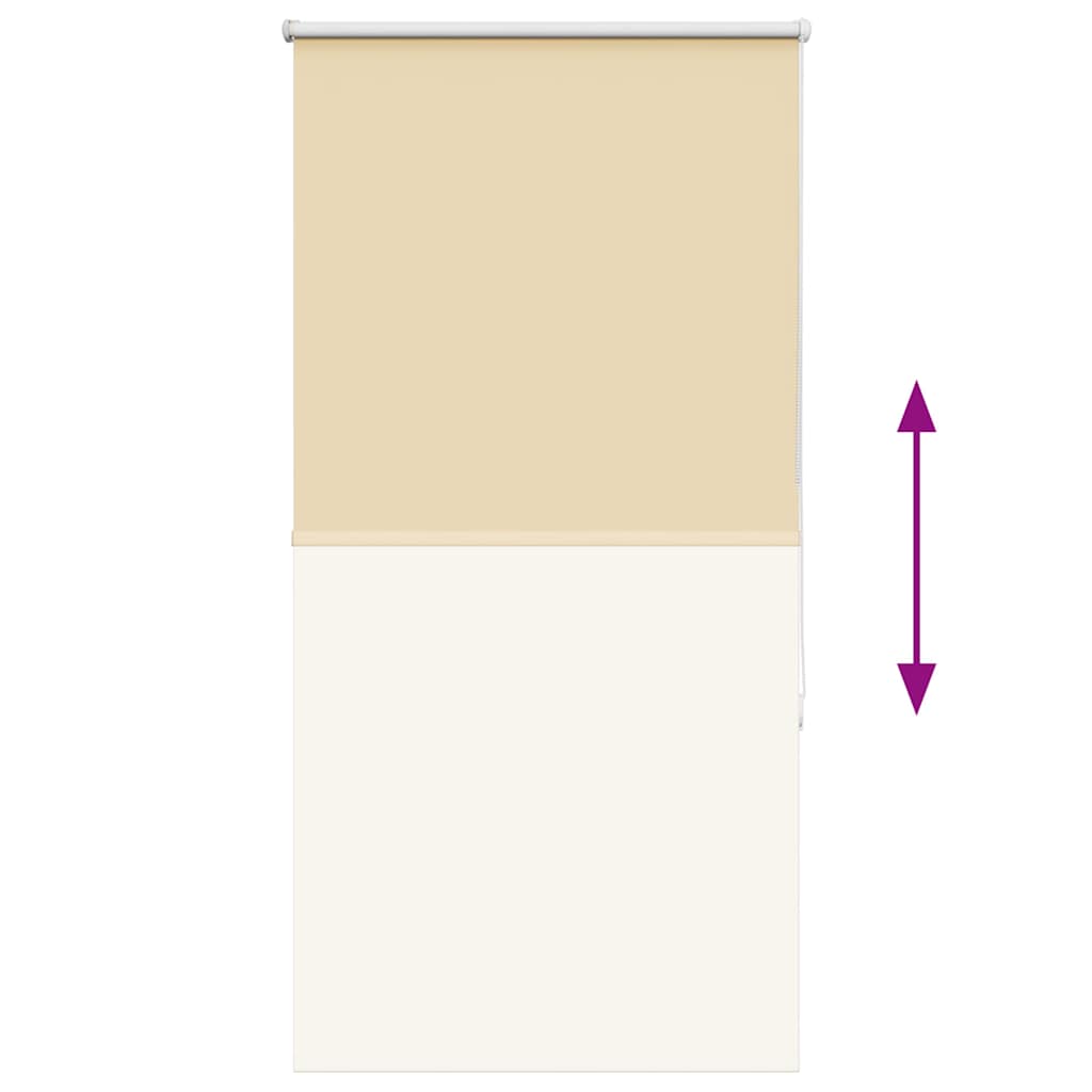 vidaXL Verdunkelungsrollo Beige 80x175cm Stoffbreite 75,7 cm Polyester