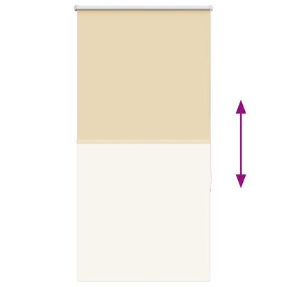 vidaXL Verdunkelungsrollo Beige 80x175cm Stoffbreite 75,7 cm Polyester