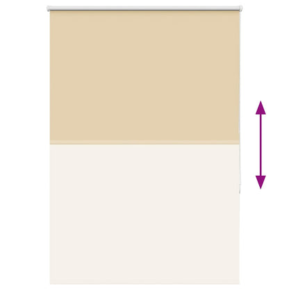 vidaXL Verdunkelungsrollo Beige 90x175cm Stoffbreite 85,7 cm Polyester