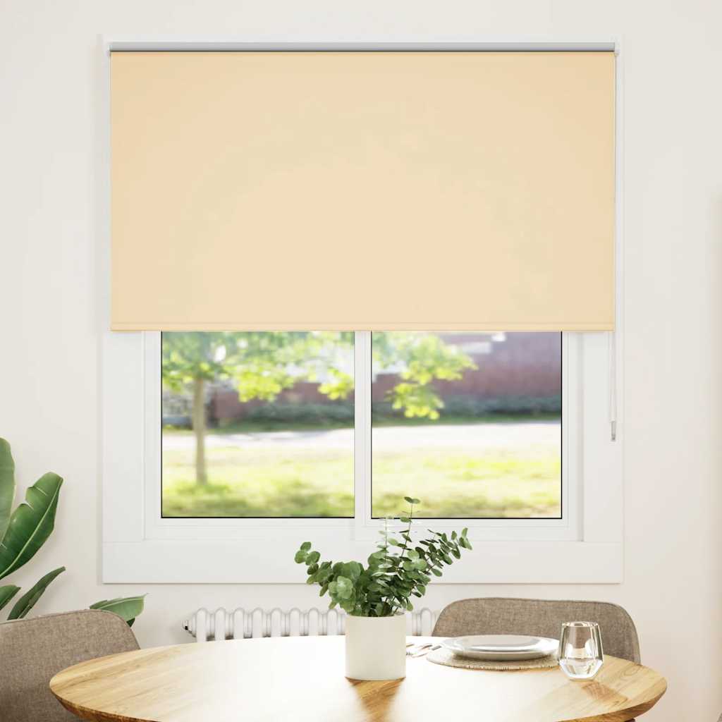 vidaXL Store occultant beige 135x175 cm Largeur du tissu 131,6 cm