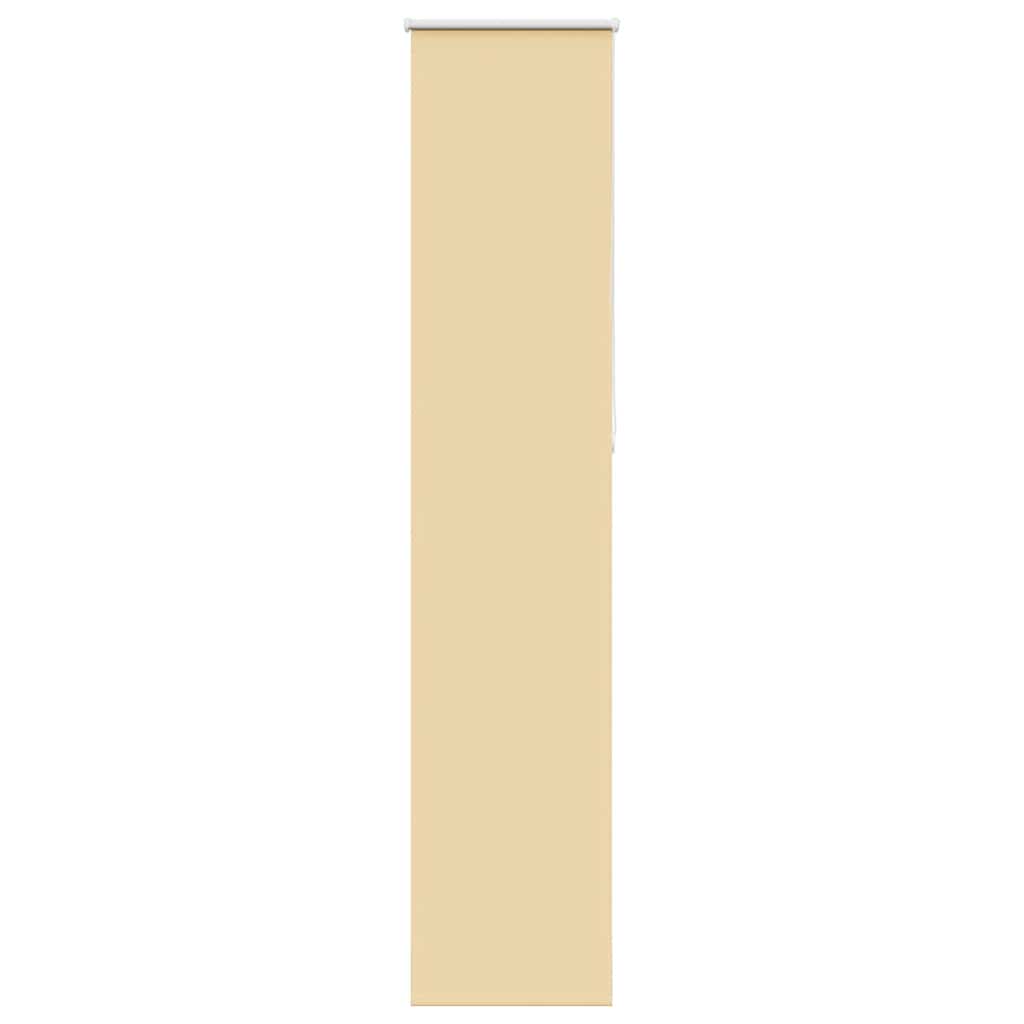 vidaXL Verdunkelungsrollo Beige 40x210cm Stoffbreite 35,7 cm Polyester