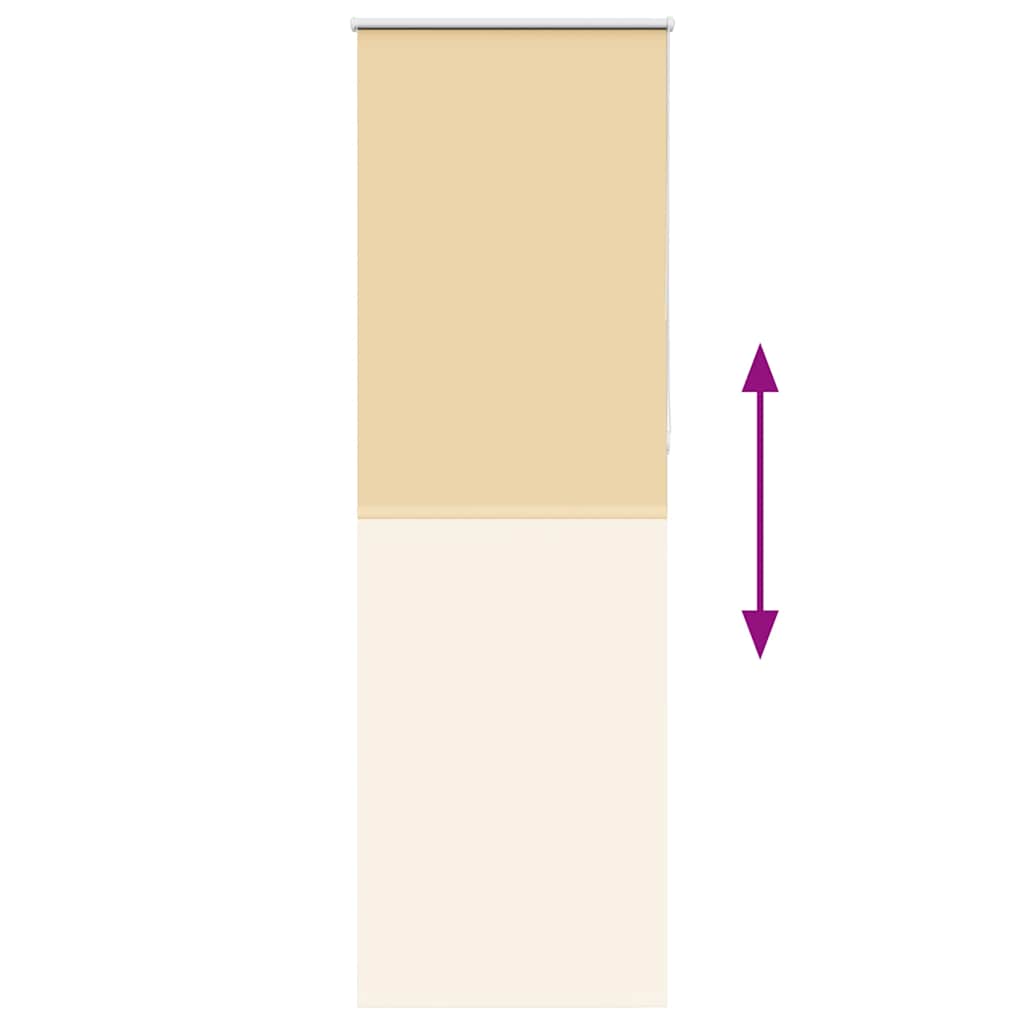 vidaXL Store occultant beige 65x210 cm Largeur du tissu 60,7 cm Polyester