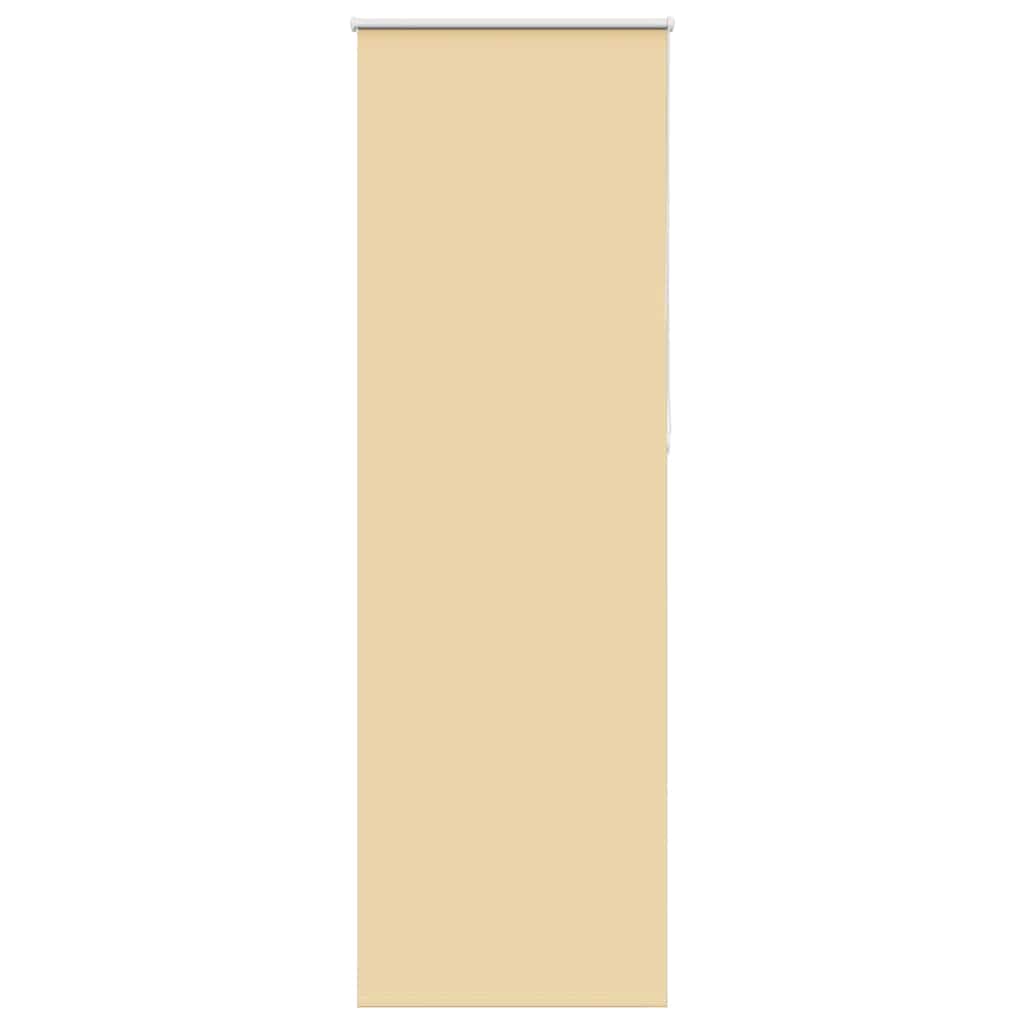 vidaXL Verdunkelungsrollo Beige 75x210cm Stoffbreite 70,7 cm Polyester