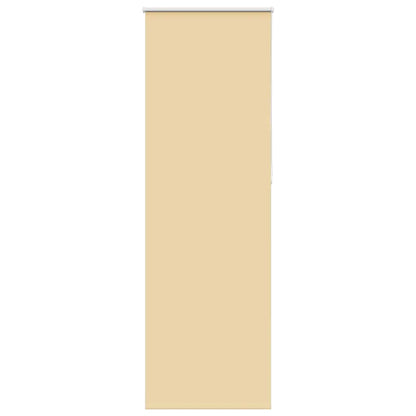 vidaXL Verdunkelungsrollo Beige 75x210cm Stoffbreite 70,7 cm Polyester