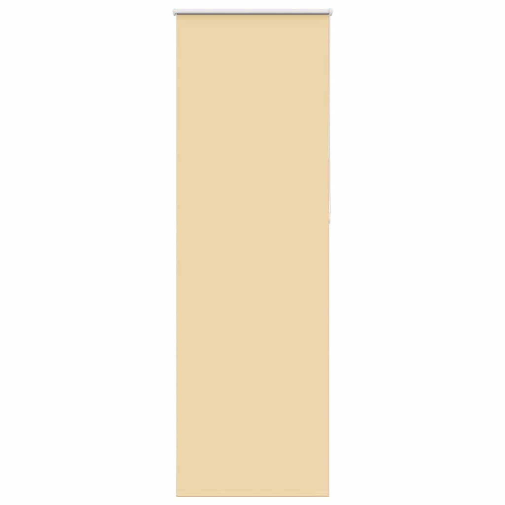 vidaXL Verdunkelungsrollo Beige 85x210cm Stoffbreite 80,7 cm Polyester