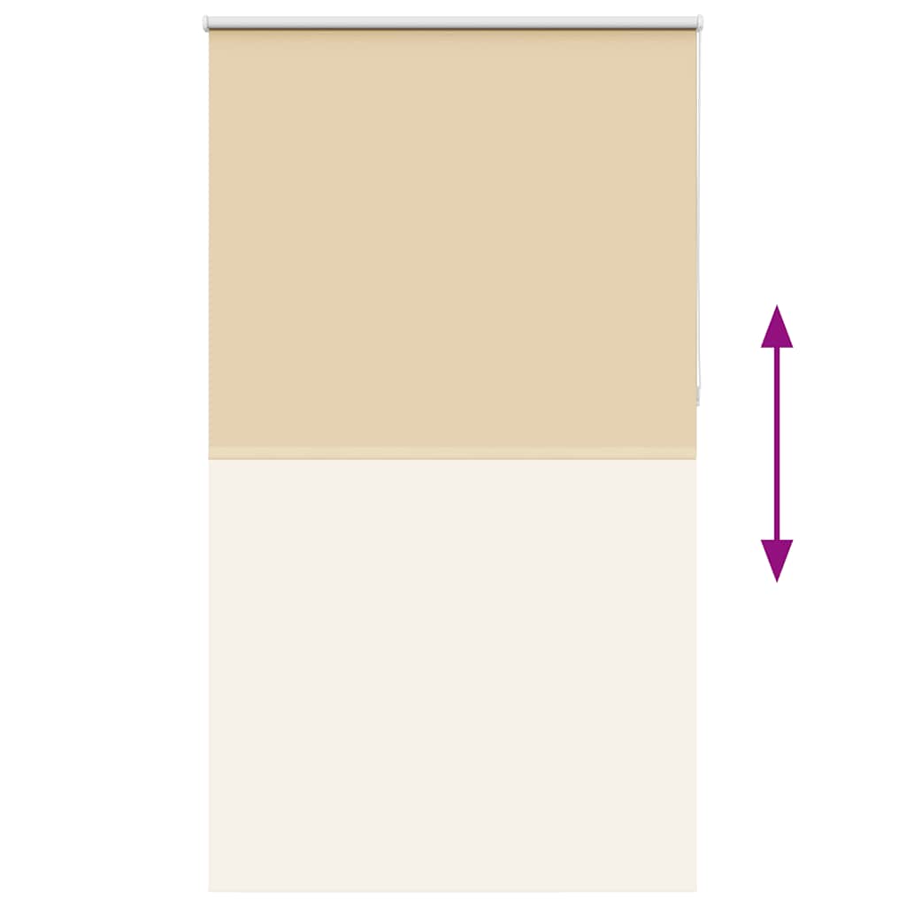 vidaXL Verdunkelungsrollo Beige 125x210 cm Stoffbreite 121,6 cm