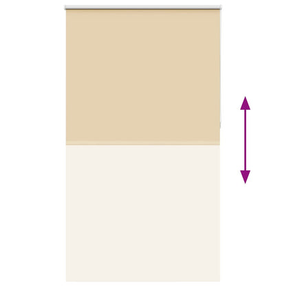 vidaXL Verdunkelungsrollo Beige 140x210 cm Stoffbreite 136,6 cm