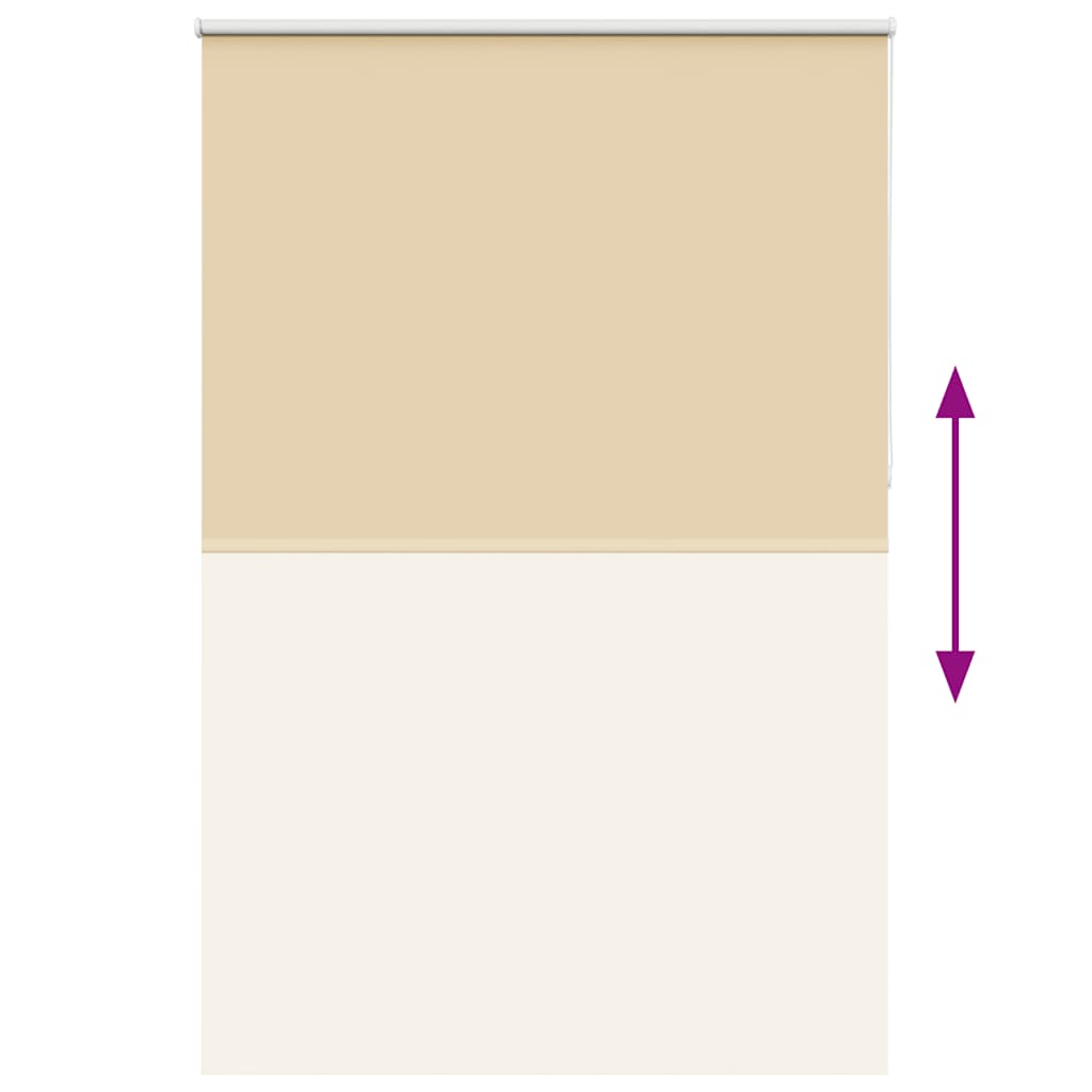 vidaXL Store occultant beige 150x210 cm Largeur du tissu 146,6 cm
