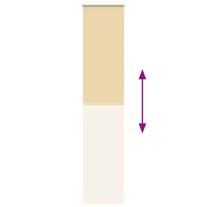 vidaXL Verdunkelungsrollo Beige 45x230cm Stoffbreite 40,7 cm Polyester