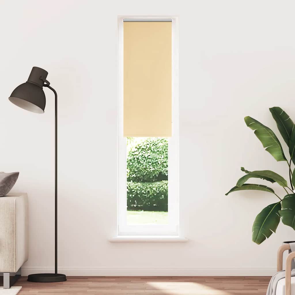 vidaXL Store occultant beige 55x230cm Largeur du tissu 50,7 cm Polyester