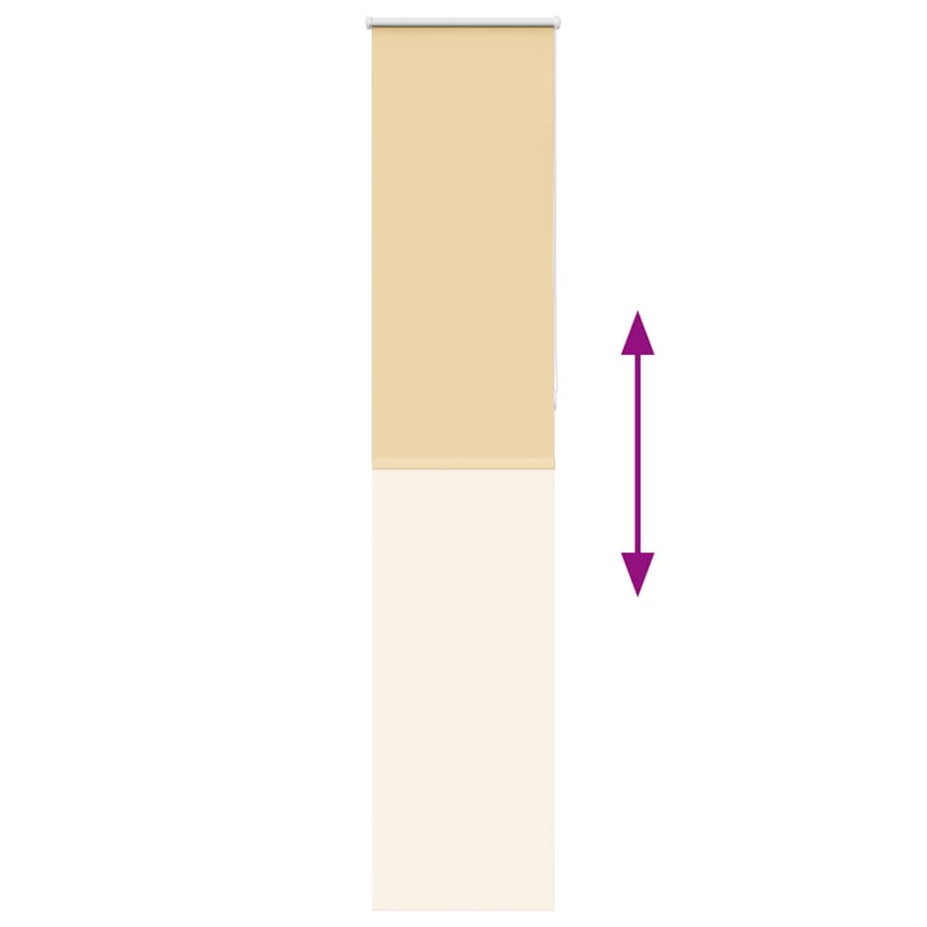 vidaXL Verdunkelungsrollo Beige 60x230cm Stoffbreite 55,7 cm Polyester