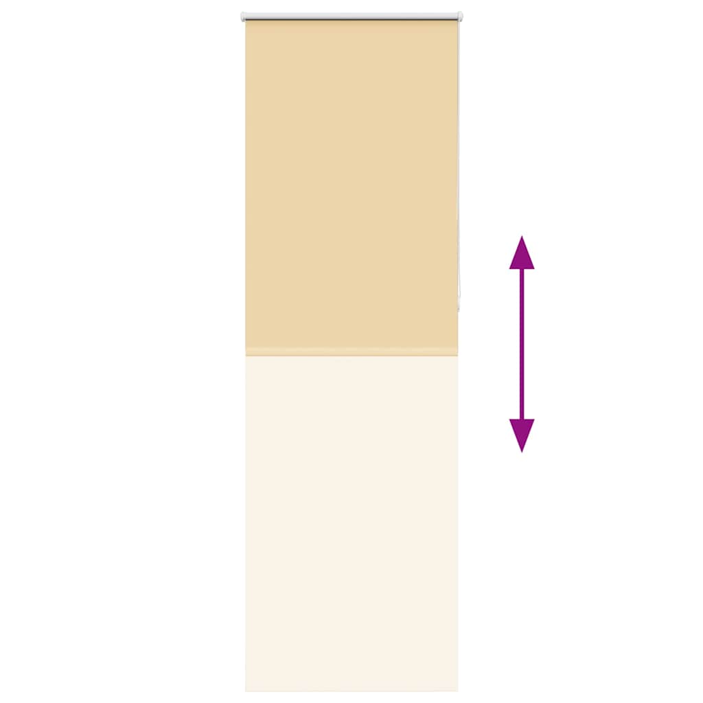 vidaXL Verdunkelungsrollo Beige 70x230cm Stoffbreite 65,7 cm Polyester