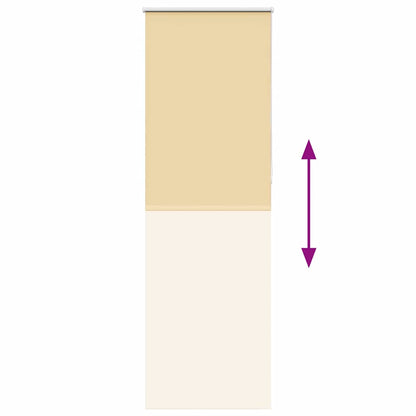 vidaXL Store occultant beige 85x230cm Largeur de tissu 80,7 cm Polyester