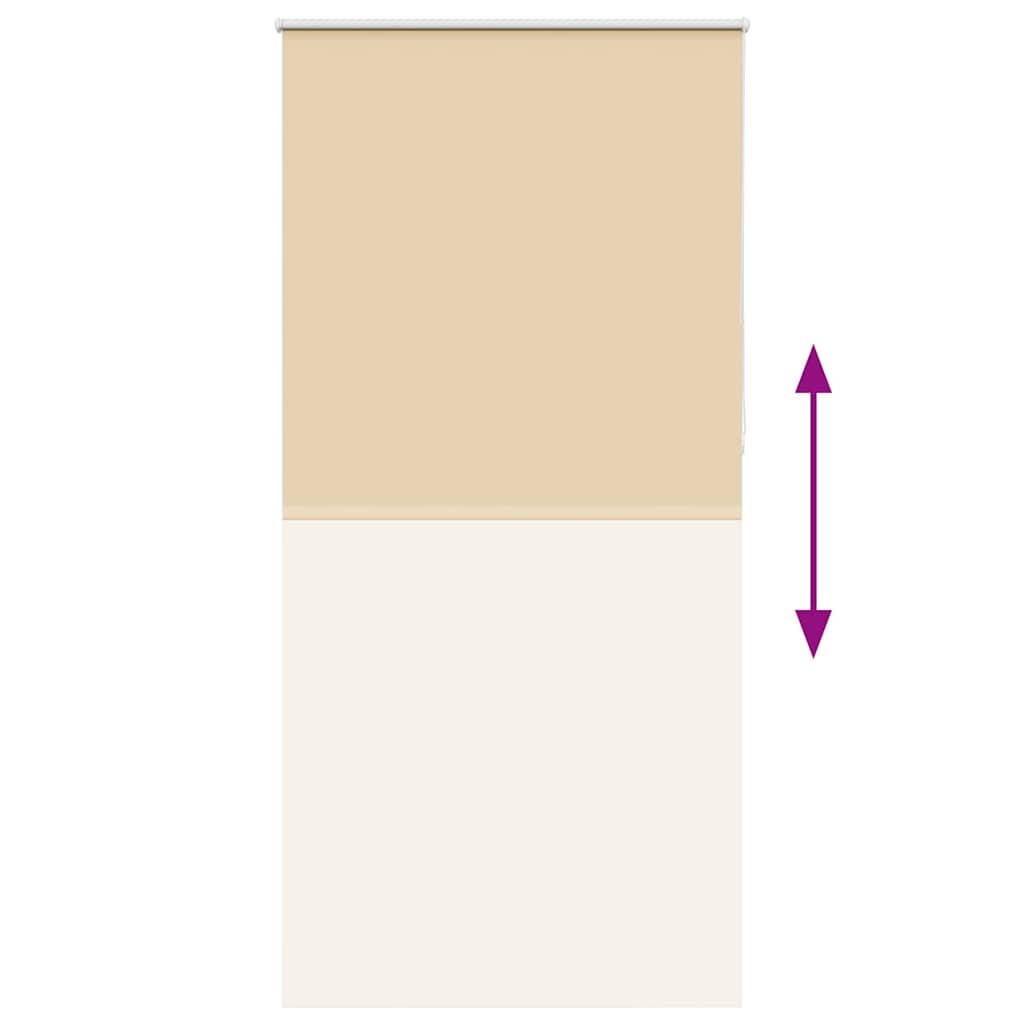 vidaXL Verdunkelungsrollo Beige 90x230cm Stoffbreite 85,7 cm Polyester
