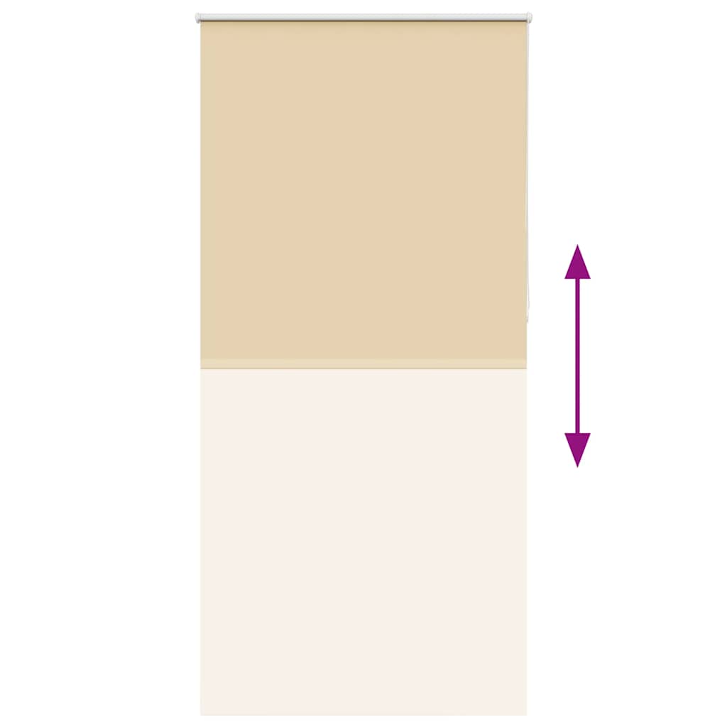 vidaXL Verdunkelungsrollo Beige 100x230cm Stoffbreite 95,7cm Polyester