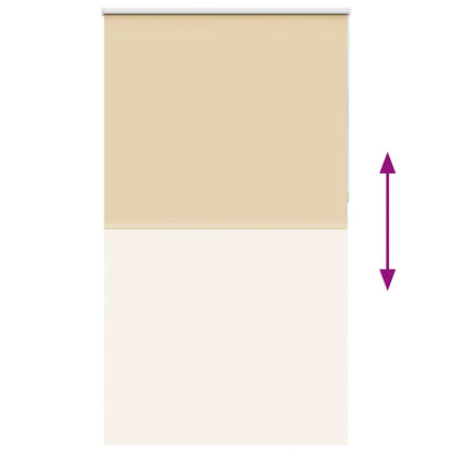 vidaXL Verdunkelungsrollo Beige 120x230 cm Stoffbreite 116,6 cm