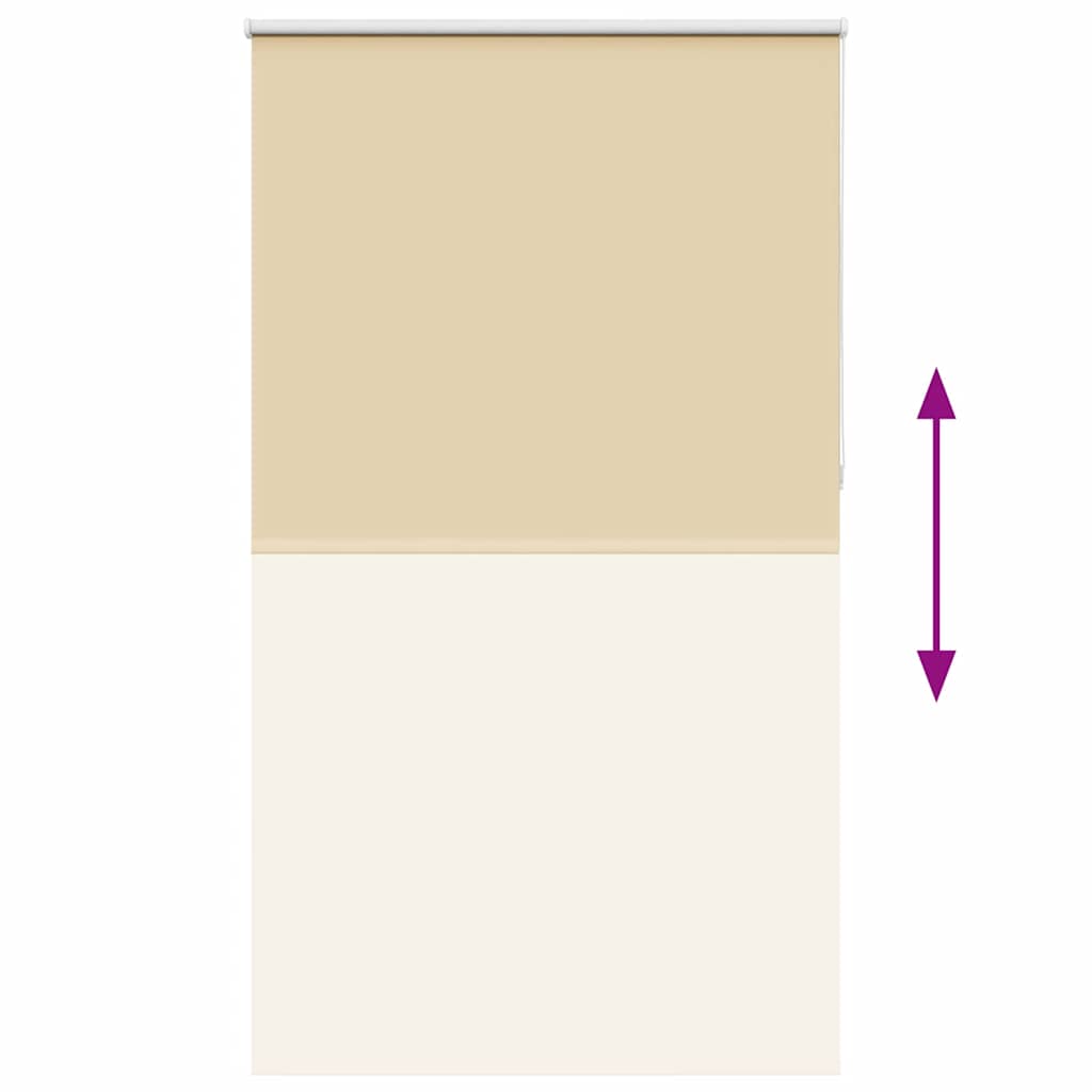 vidaXL Verdunkelungsrollo Beige 130x230 cm Stoffbreite 126,6 cm