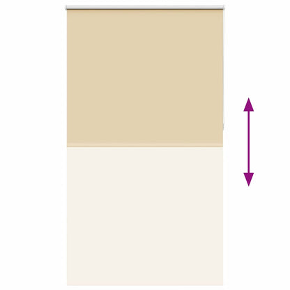 vidaXL Verdunkelungsrollo Beige 130x230 cm Stoffbreite 126,6 cm