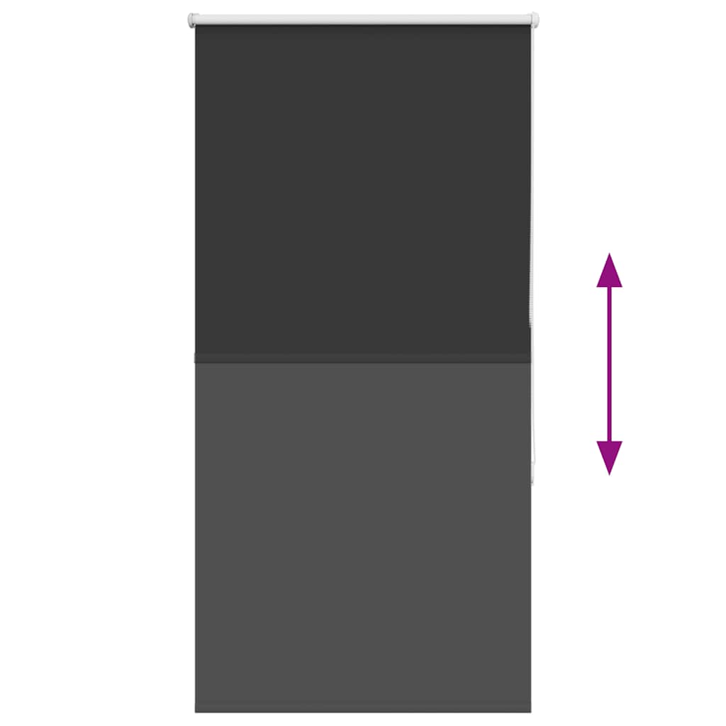vidaXL Verdunkelungsrollo Schwarz 70x130 cm Stoffbreite 65,7 cm