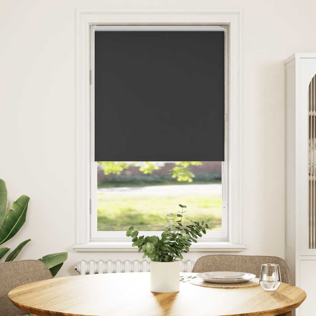 vidaXL Verdunkelungsrollo Schwarz 75x130 cm Stoffbreite 70,7 cm