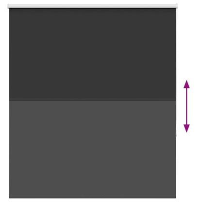 vidaXL Verdunkelungsrollo Schwarz 130x130 cm Stoffbreite 126,6 cm