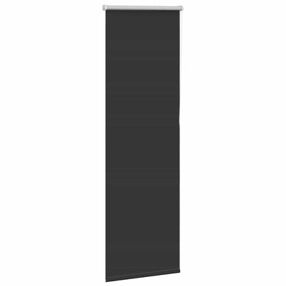 vidaXL Verdunkelungsrollo Schwarz 50x150 cm Stoffbreite 45,7 cm