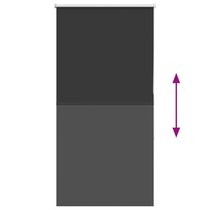 vidaXL Verdunkelungsrollo Schwarz 65x150 cm Stoffbreite 60,7 cm