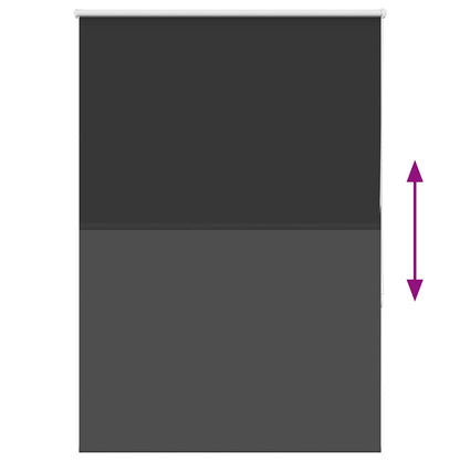 vidaXL Verdunkelungsrollo Schwarz 105x150 cm Stoffbreite 100,7 cm