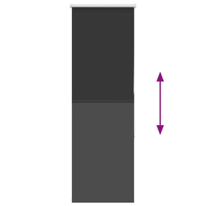 vidaXL Verdunkelungsrollo Schwarz 40x175 cm Stoffbreite 35,7 cm