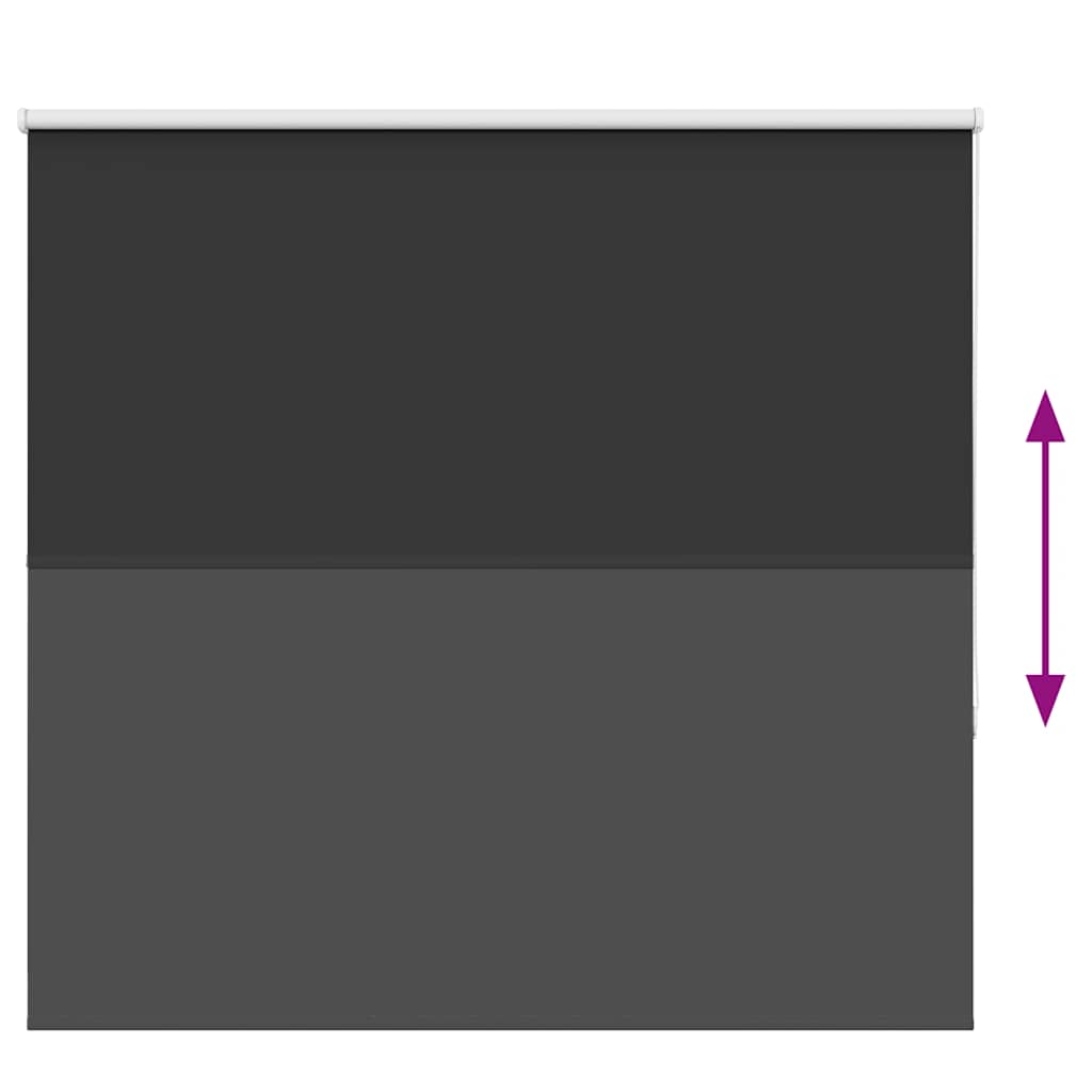 vidaXL Verdunkelungsrollo Schwarz 155x175 cm Stoffbreite 151,6 cm