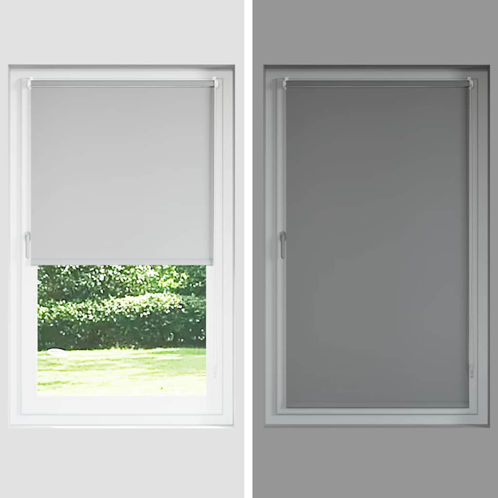 vidaXL Verdunkelungsrollo Schwarz 155x175 cm Stoffbreite 151,6 cm