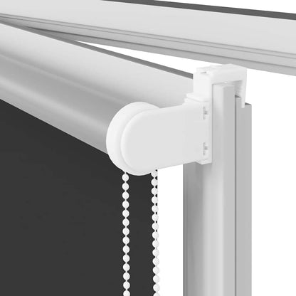 vidaXL Verdunkelungsrollo Schwarz 130x210 cm Stoffbreite 126,6 cm