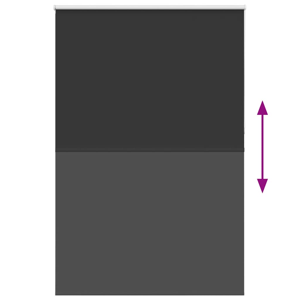 vidaXL Verdunkelungsrollo Schwarz 150x230 cm Stoffbreite 146,6 cm