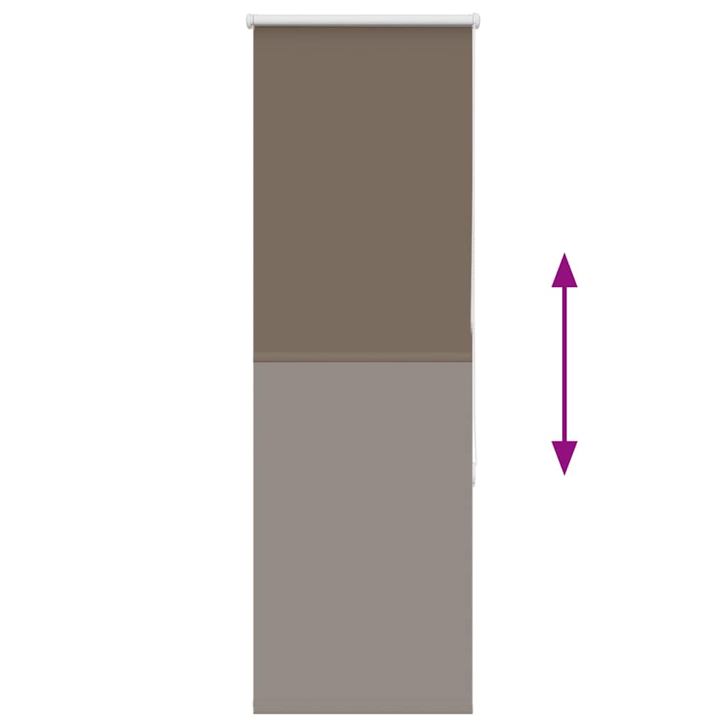 vidaXL Verdunkelungsrollo Kaffeebraun 50x130cm Stoffbreite 45,7 cm