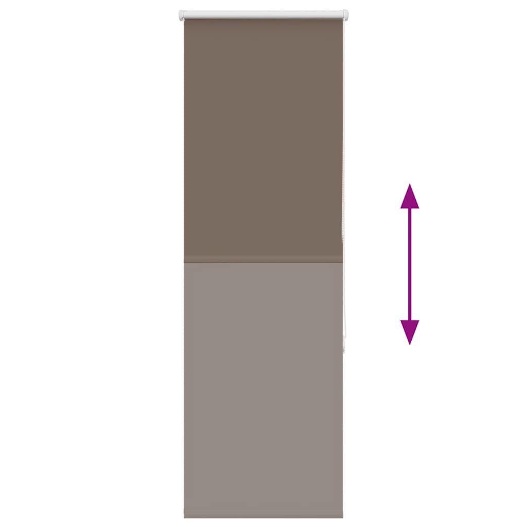 vidaXL Verdunkelungsrollo Kaffeebraun 55x130cm Stoffbreite 50,7 cm
