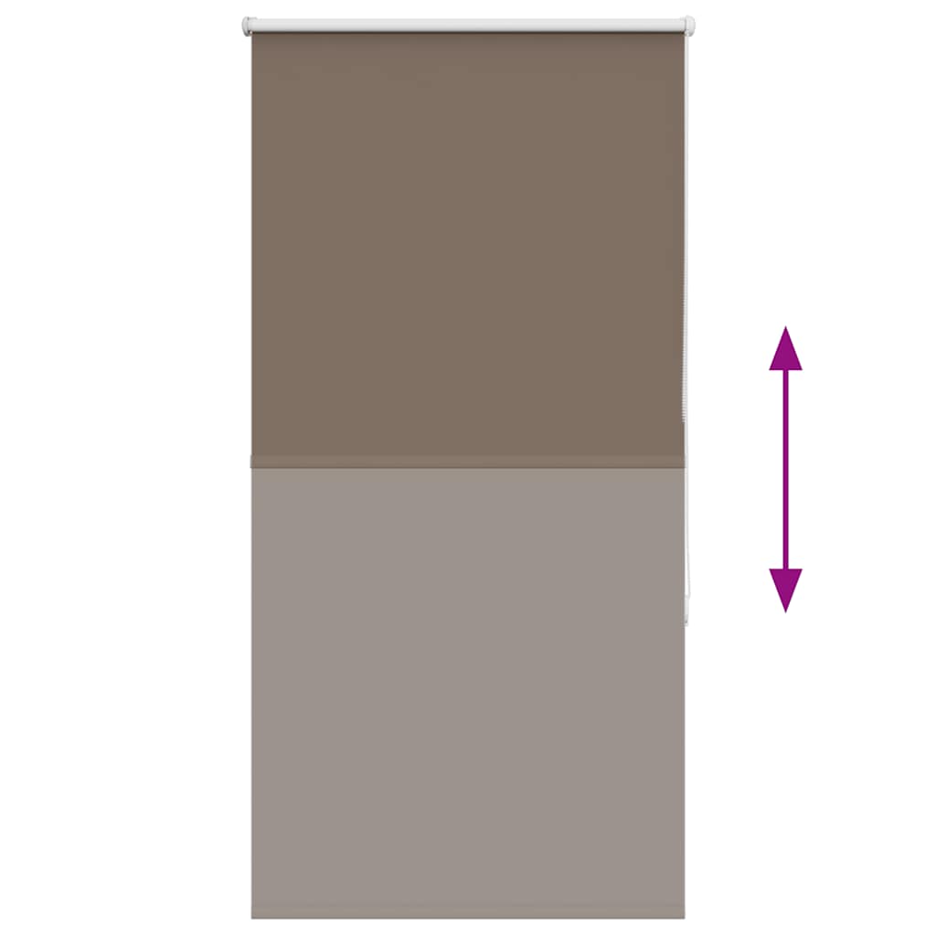 vidaXL Verdunkelungsrollo Kaffeebraun 80x130cm Stoffbreite 75,7 cm