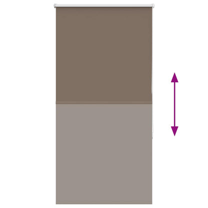 vidaXL Verdunkelungsrollo Kaffeebraun 80x130cm Stoffbreite 75,7 cm