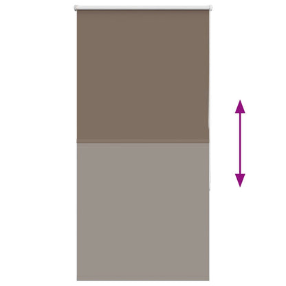vidaXL Verdunkelungsrollo Kaffeebraun 85x130cm Stoffbreite 80,7 cm