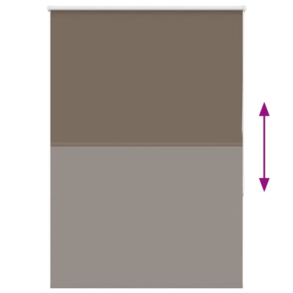 vidaXL Verdunkelungsrollo Kaffeebraun 90x130cm Stoffbreite 85,7 cm