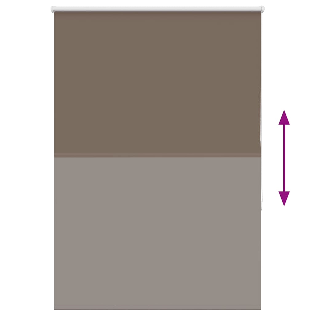 vidaXL Verdunkelungsrollo Kaffeebraun 115x130cm Stoffbreite 110,7cm