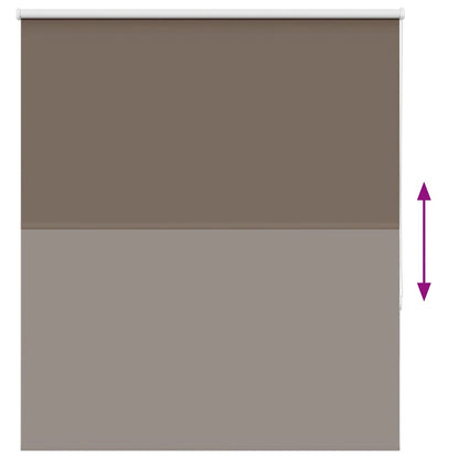 vidaXL Store occultant marron café 120x130cm Largeur de tissu 116,6cm