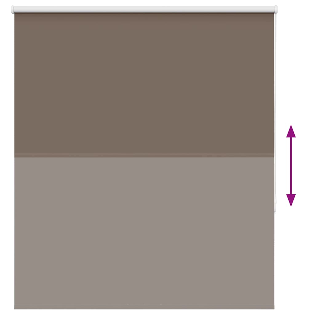 vidaXL Store occultant marron café 125x130 cm Largeur du tissu 121,6 cm