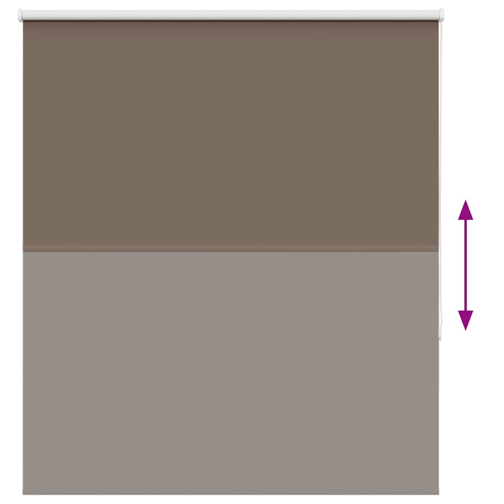 vidaXL Store occultant marron café 130x130cm Largeur du tissu 126,6cm