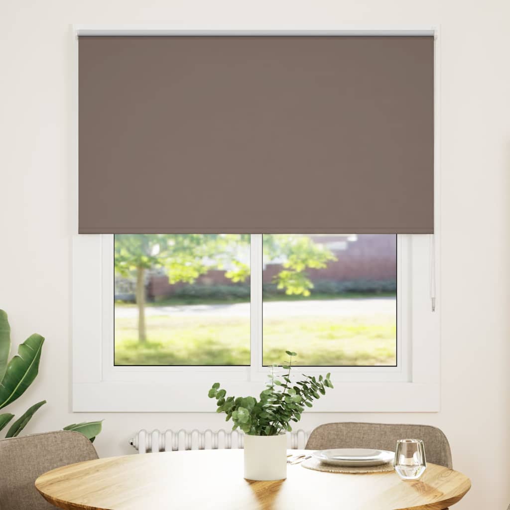 vidaXL Store occultant marron café 130x130cm Largeur du tissu 126,6cm